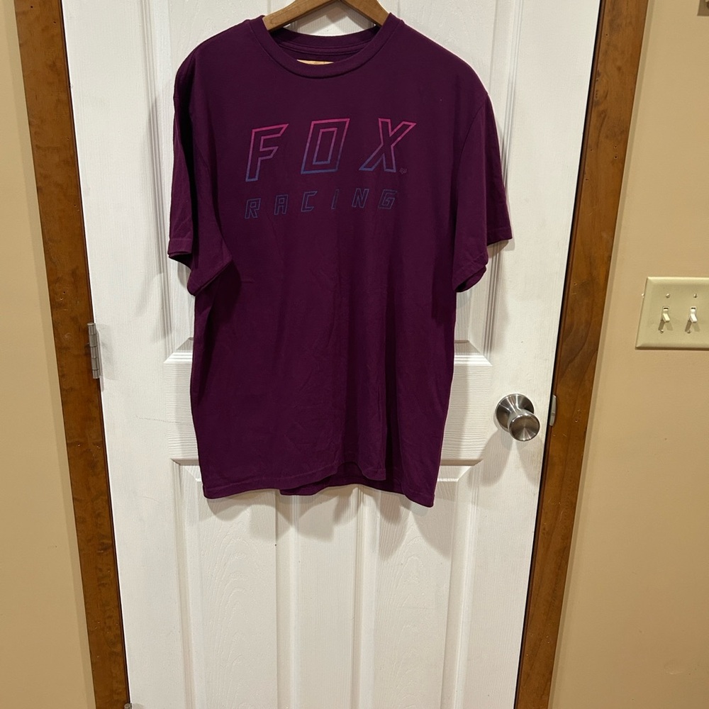 Fox Racing T-Shirt – Size Large – Purple